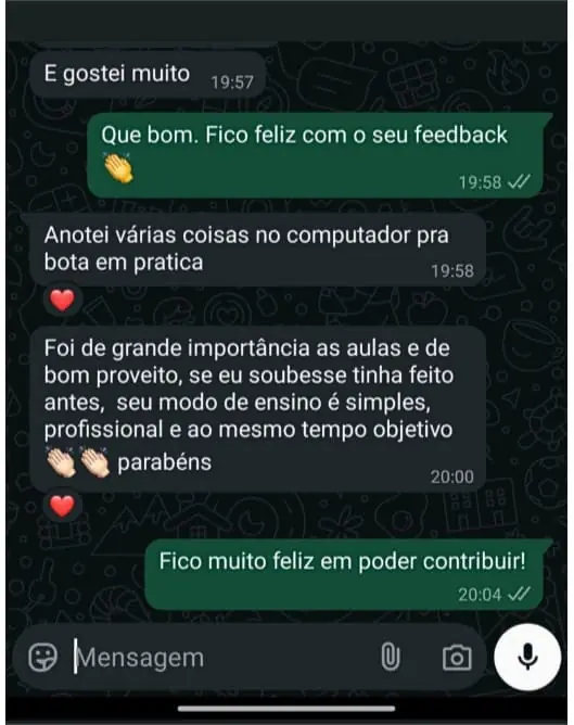Print de depoimento 1